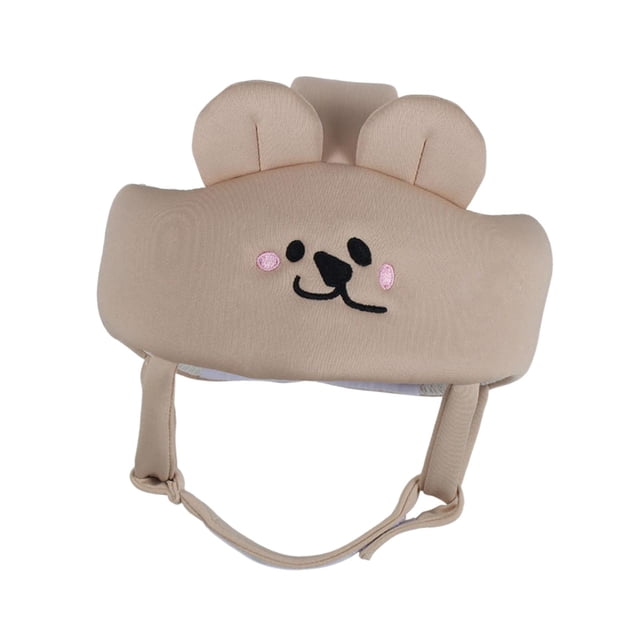 Gorro para La Cabeza Del Bebé, Gorro Ajustable, Almohada de Protección para La Cabeza Sin Impacto para Niños Pequeños en Interiores Y Exteriores color café