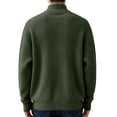 thumbnail image 4 of Babcutegg Big and Tall Mens Mock Neck Sweater Ribbed Knit Long Sleeve Soft Comfy Fall Winter Casual Pullover Sweaters Size XL, 4 of 6