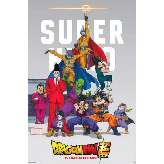 Dragon Ball Super - Anime TV Show Poster (Super Hero - Dragonball Characters) (Size: 24" x 36")