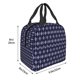 thumbnail image 3 of Fotbe Purple and Blue Squares Bolsa Térmica con Estampado y Forro de Aluminio Grueso Bolsa de Almuerzo con Bolsillo Frontal para Hombres y Mujeres, Ideal para Trabajo, Escuela, 3 of 8