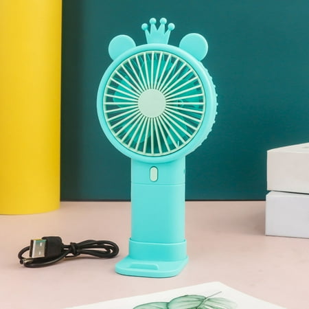 

purcolt Fall 2022！ Cute Cartoon Rabbit Fan Children s Day Gift Student Handheld Fan Bracket Fan Desktop Mini Fan