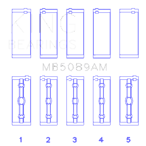 King Engine Bearings MB5089AM0.25 Fits select: 1995-2004 TOYOTA TACOMA, 1996-2000 TOYOTA 4RUNNER