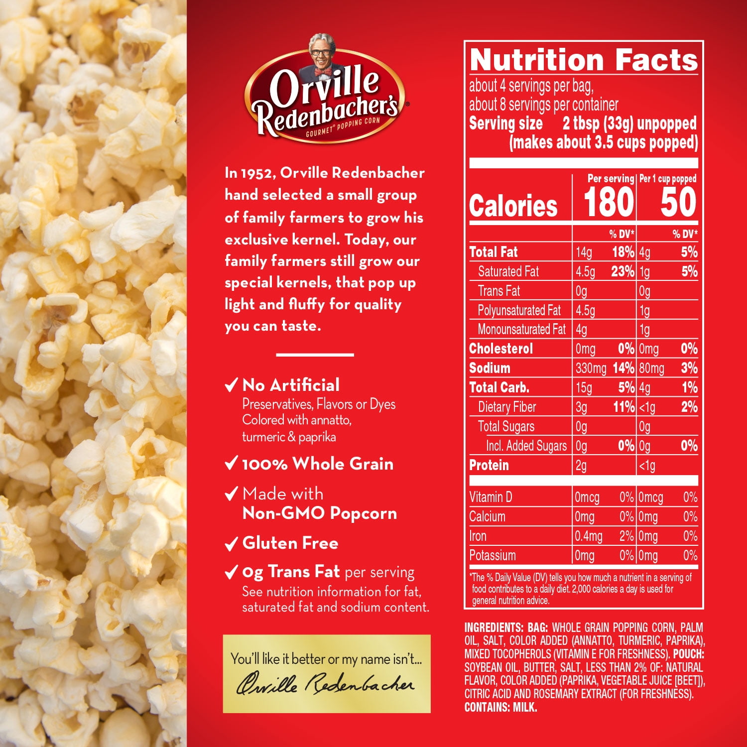 Orville Redenbachers Gourmet Popping Corn Pour Over Movie Theater Orville Redenbachers Gourmet Popping Corn Pour Over Movie Theater Er 3 78 Ounce Bag 1 17 Pouch 2 Count