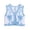 Blue, variant on Boho V-Neck Sleeveless Vest for Women, Floral Embroidered Cropped, Casual Everyday Lightweight Woven Summer Outerwear, 1 Piece, S-L