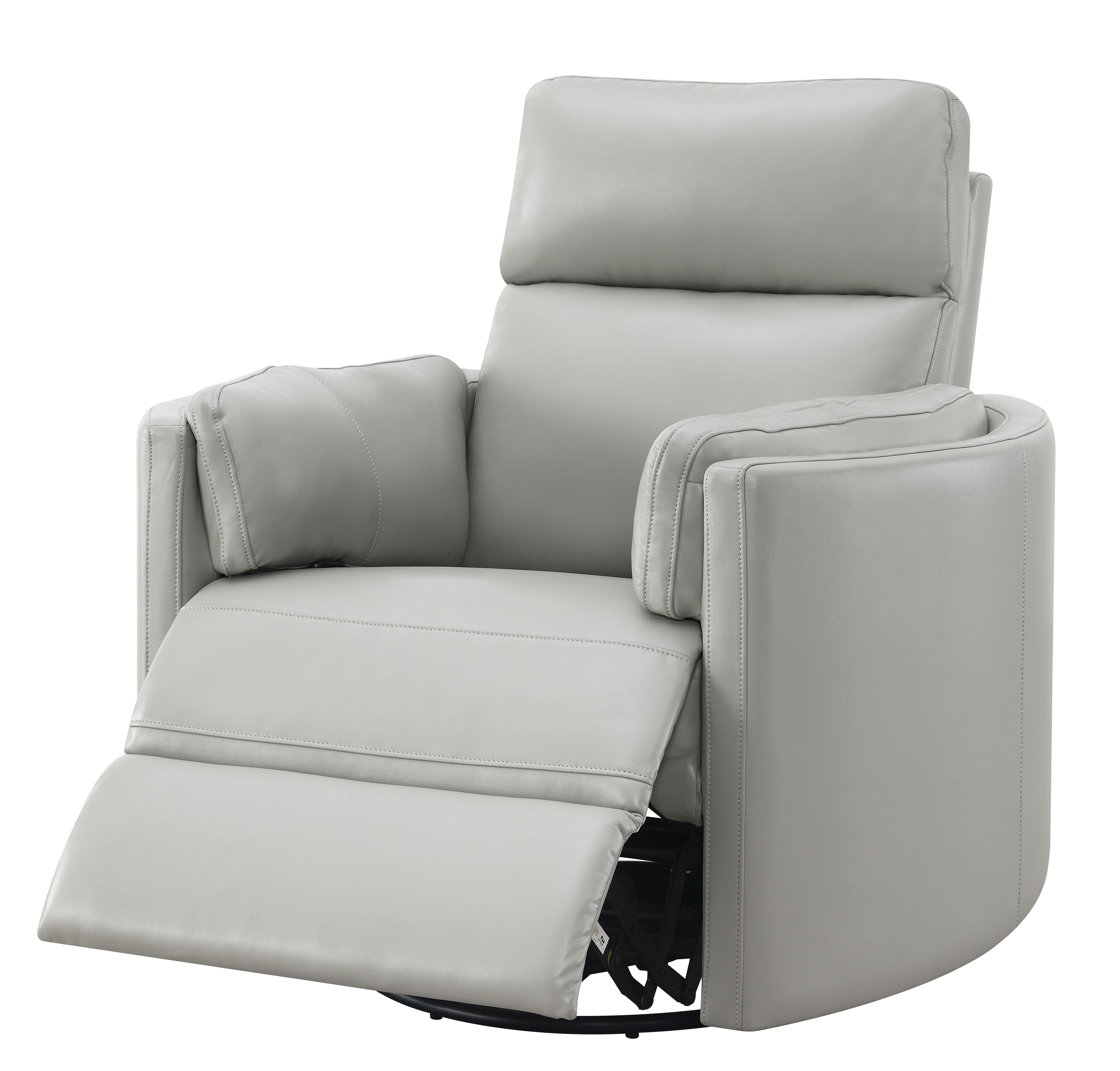 ACME Sagen Recliner W/Swivel & Glider, Gray Leather Aire