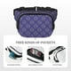 thumbnail image 5 of Fotbe Lavender Flowers Cangurera Cuadrada con Estampado de Doble Capa, Bolsa de Cintura Ajustable Mini para Hombres y Mujeres, 5 of 9