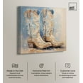 thumbnail image 2 of Glam Cowgirl Boots Chic Farmhouse Canvas Wall Art by Art Remedy, Gallery Wrapped, 12"x12", 2 of 7