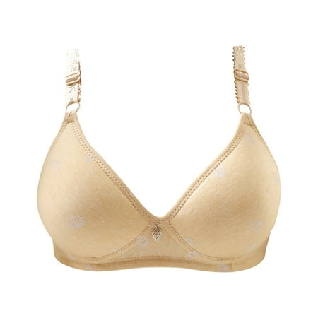 LISTHA Wireless Bras for Women Push Up Full Coverage Bra V Neck Seamless Wirefree T-Shirt Bra Comfort Bra Complexion 44