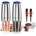 thumbnail image 1 of Gravity Electric Salt and Pepper Grinder Set, Adjustable Coarseness, Mill Grinder, Battery Powered, One Hand Operated, 1 of 5