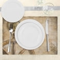 thumbnail image 3 of Ambesonne Vintage Place Mats Set of 4, Wooden Wheel Compass, Standard Size, Beige, 3 of 6