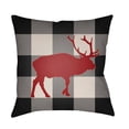 thumbnail image 2 of Surya Elk Silhouette on Plaid Outdoor Pillow, 2 of 2