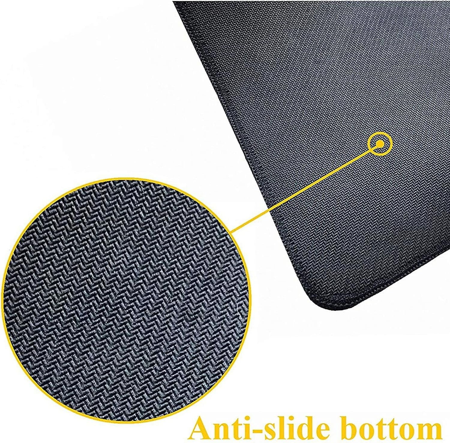 Gaming Mouse Pad Large Desk Mat,Desk Pad Extended Keyboard Pad,Anti-Slip Rubber Base Mouse Pad for Women Girls Work,Game,Office,Home 35.4"X15.7",Cute Little Bee Pattern Yellow