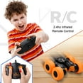 thumbnail image 2 of VONKY RC Car 360 Degree for Flips Racing Car with LED Stunt Car Double Sided Rotating Kids Toy Remote Controlled Cars for Children Black Green, 2 of 6