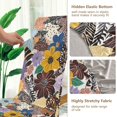 thumbnail image 5 of Yayeee 4 Pack Dining Chair Covers Stretch Parson Chairs Slipcovers Seat Protector, Colorful Flowers, 5 of 6