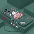 thumbnail image 1 of wangyu Sanrio Cute Hello Kitty Phone Case For OPPO Find X2 X3 X5 Pro Lite Neo Reno 2 Z 5 6 7 8 10 Lite Pro Liquid Left Rope Shell Cover, 1 of 7