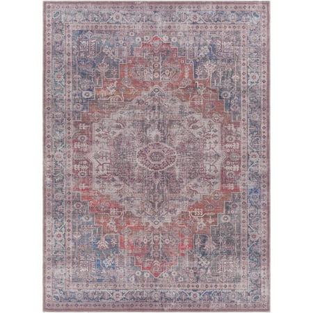 Artistic Weavers Faiza Blue Traditional 9' x 12' Machine Washable Area Rug