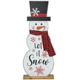 thumbnail image 4 of 36" H Lighted Wooden Christmas Snowman Porch Décor Standing Porch Sign Merry Christmas Welcome Sign Holiday Party Outdoor Indoor Xmas Decorations, 4 of 17