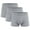 Gray, variant on Posijego L-4XL Men's Briefs Boxer Briefs 3 Pack Breathable Comfort Underwear for Men Big and Tall Underpants