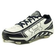 Under Armour Women's Spine Glyde ST CC Baseball Cleat, Wht./Mdn. Blue, 5.5 B US