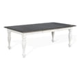 thumbnail image 2 of Orso Dining Table, White Mindi Wood, Rectangular Extendable 60-84 Inch, 2 of 7