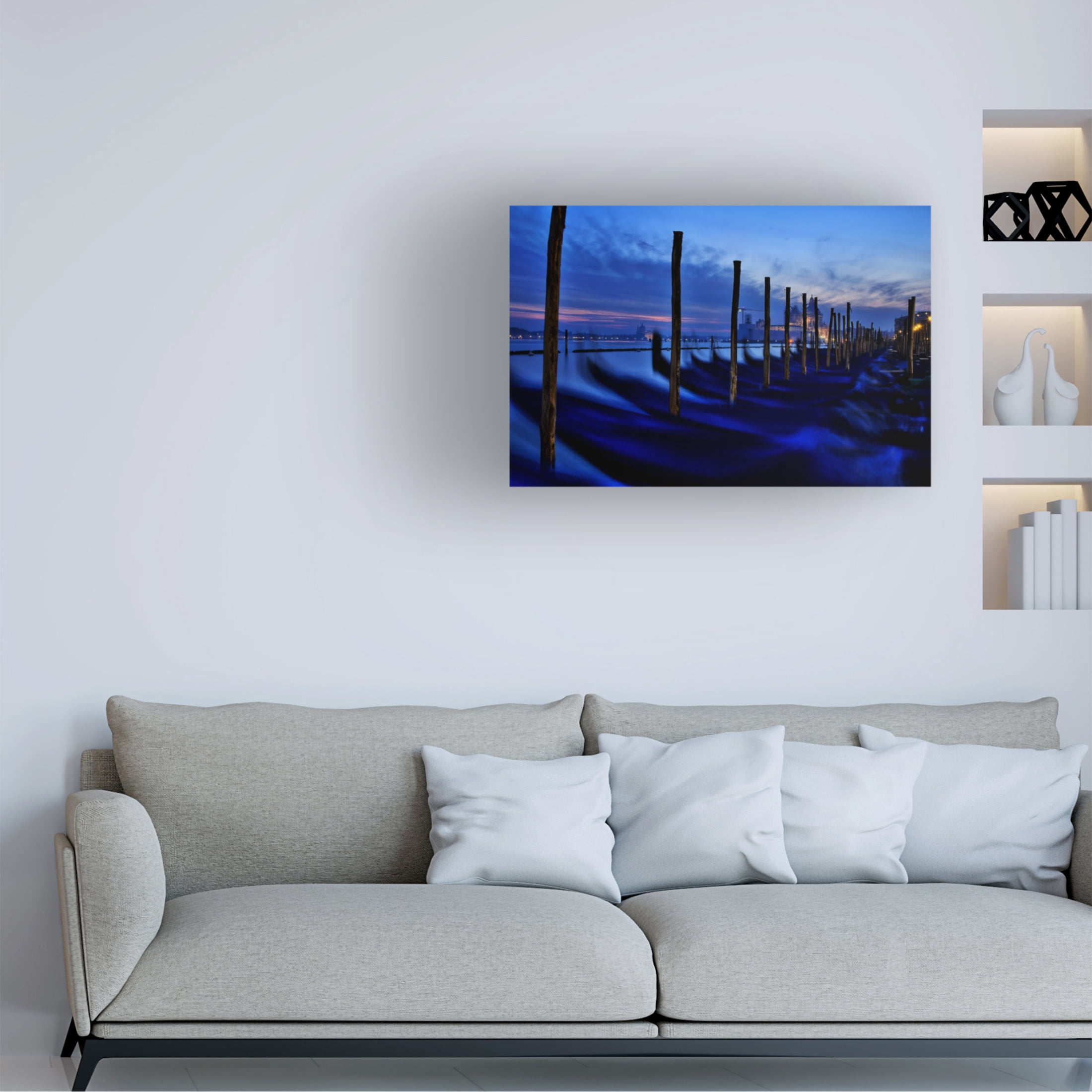 Canvas Wall Art - Ferry Kana 'Ghosting' Wall Art for Living Room, Bedroom, or Office Décor by Trademark Fine Art - 24 x 16 Inches