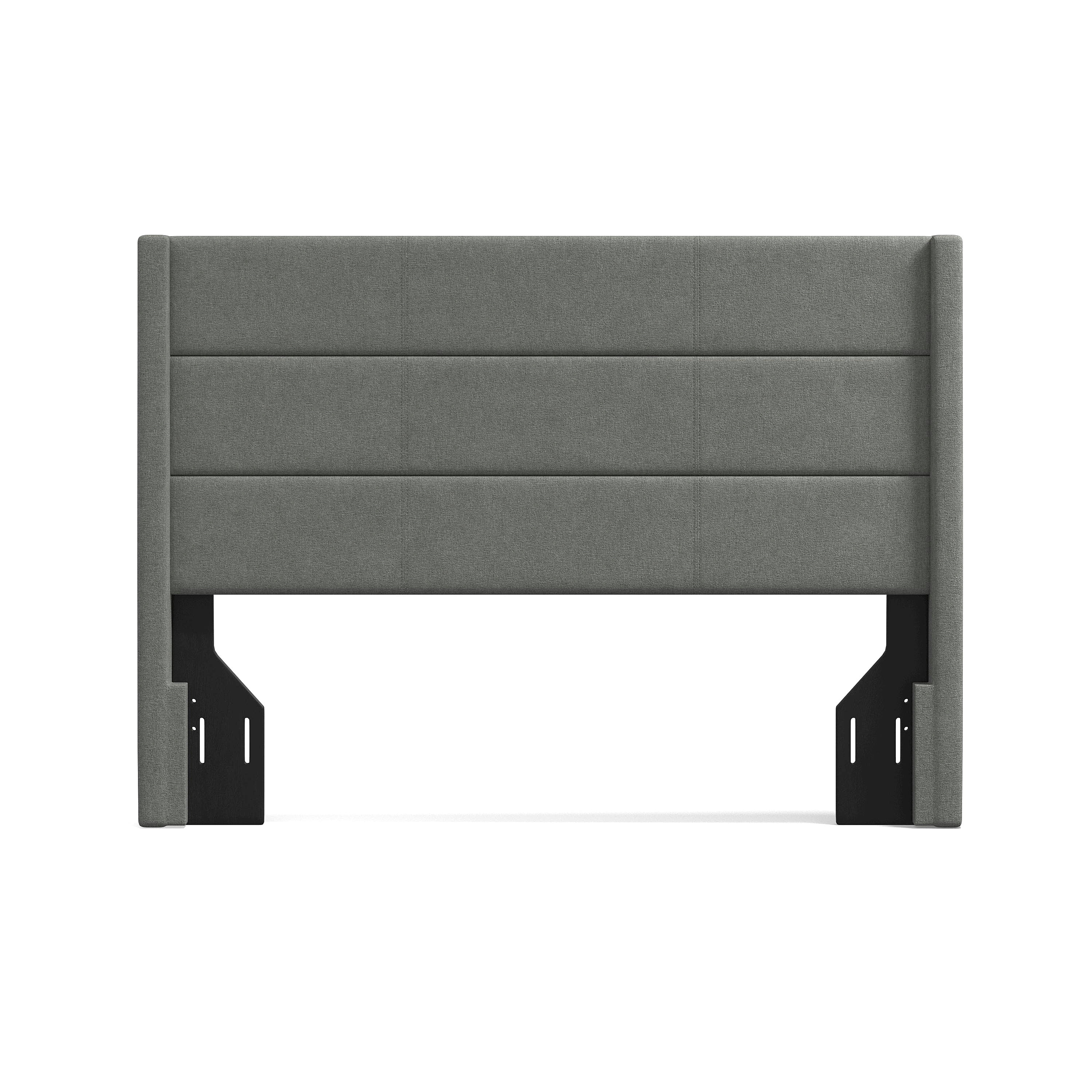 Pax Sleak Wingback Upholstered Headboard, Stone, Full/Queen