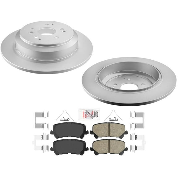 Rear Disc Brake Rotors & Ceramic Brake Pads Fits Acura MDX 2014-2017