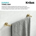 thumbnail image 5 of KRAUS Elie 18-inch Bathroom Towel Bar Rack in Brushed Gold, 5 of 10
