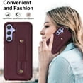 thumbnail image 5 of for Samsung Galaxy A13 4G Case with Card Holder,Samsung Galaxy A13 4G Case with Crossbody Strap,Handle Kickstand, RFID Blocking Wallet Case for Women,Luxury PU Leather Shockproof Case,Purple, 5 of 8