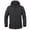 Black, variant on EGNMCR Men Waterproof Jacket Windproof Thicken Warm Fleece Skin Soft Jacket Winter Hooded Zipper Up Solid Color Outdoor Sports Overcoats Rain Jacket on Clearance