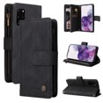 thumbnail image 1 of Case for Samsung Galaxy S20 Plus 5G Cover Zipper Pocket Wallet Case Magnetic Protective - Black, 1 of 5