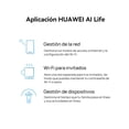 thumbnail image 3 of Router WiFi Huawei AX2 Blanco Dual Band Gigabit Seguridad HomeSec 1500Mbps Ideal para Juegos y 4K, 3 of 10