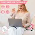 thumbnail image 2 of Heating Pad Cat Plush Heat Pad Stuffed Animal USB Powered,Heating Pad for Back,Neck,Abdomen, Shoulder,Knee,Arms,Legs,Birthday Gifts for Women Mother, 2 of 7