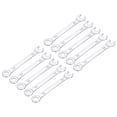 thumbnail image 1 of 10 Paquets Clé à Combinaison Fine 10mm avec Extrémité Décalée 6 Points et Extrémité Ouverte Inclinée, 1 of 6