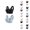 Black, variant on 2 Pack Side Support Push Up Bras for Women Plus Size Wireless Lightweight Comfortable Bralettes Everyday Bra