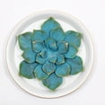 thumbnail image 1 of Succulent Bleu et Vert sur Fond Plat Rond, 1 of 3