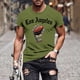 thumbnail image 1 of Tops para hombre, blusas y camisas de manga corta con cuello redondo para hombre, jersey informal con cuello redondo estampado para hombre, pantalones cortos deportivos para fitness, blusa de poliéste, 1 of 5