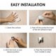 thumbnail image 4 of 5 Piezas Gancho Adhesivo 3M, Gancho de Pared de Baño de Acero Inoxidable, Toallero Autoadhesivo Impermeable y A Prueba de Aceite para Cocina, Sala de Estar y Oficina, 4 of 5