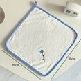 thumbnail image 6 of DISHAN Soft Hanging Towel Set - Rose Embroidered - Quick-Drying - Coral Fleece - Wedding Gift Face Towel Handkerchief - Bathroom Accessories, 6 of 8