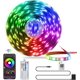 thumbnail image 1 of Luces LED QZYL para dormitorio, tira de luces LED RGB de 25 pies con control remoto IR de 44 teclas, tira de luz LED inteligente con respaldo adhesivo, brillo ajustable, control de aplicación para, 1 of 8