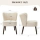thumbnail image 2 of Yeshouse Velvet Accent silla para sala de estar - silla de salón moderna de mediados de siglo con patas de madera, silla Wingback de 300 libras de capacidad, 2 of 8
