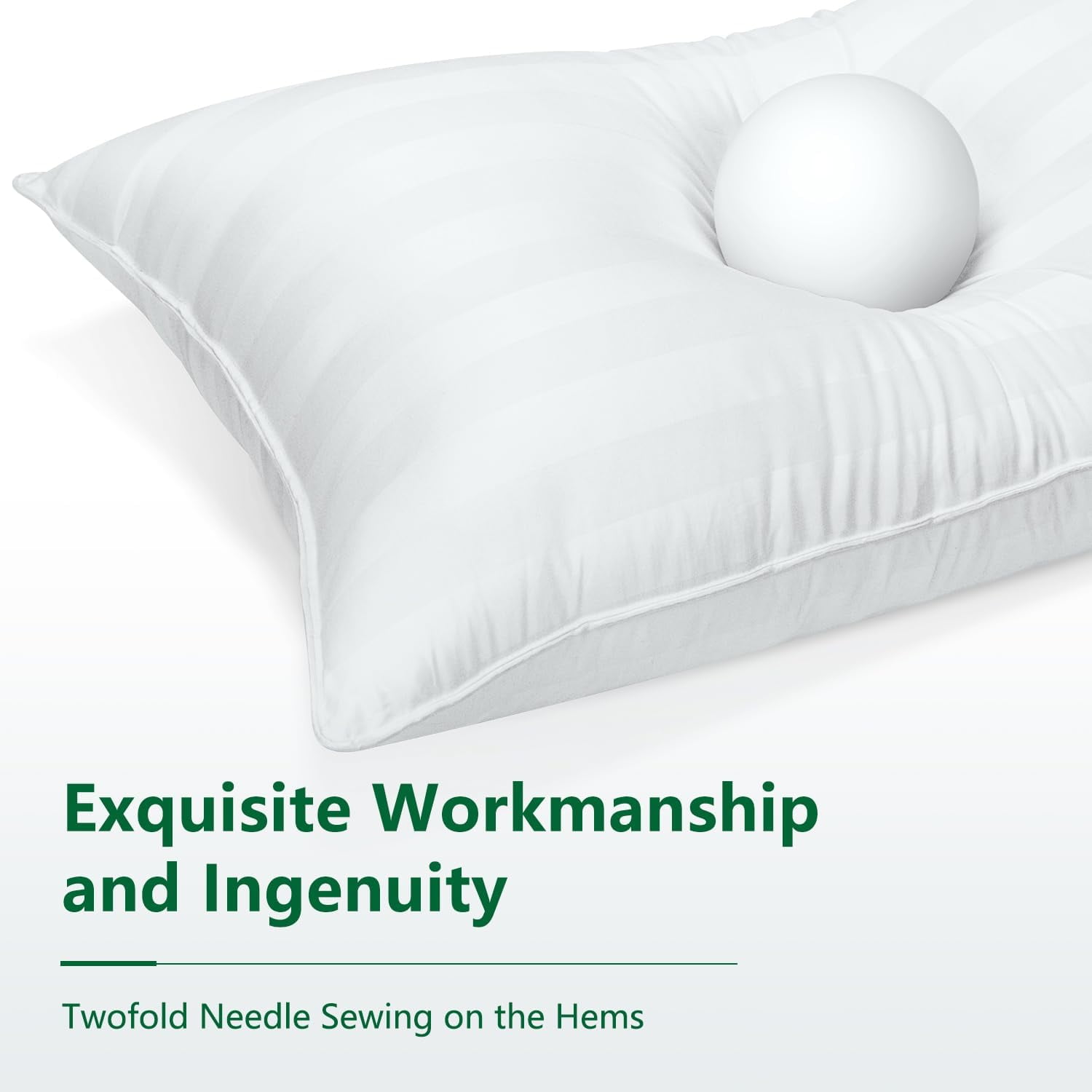 COZSINOOR Queen Size Cooling Pillows 2-Pack - Adjustable Shredded Memory Foam For All Sleeping Positions