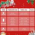 thumbnail image 7 of Sevenstars Christmas Tablecloth Snowman Christmas Table Cover Red Rectangle Table Cloth for Xmas Dinner Party Decor, 60" x 84", 7 of 7