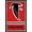 Black Framed Version, variant on NFL Atlanta Falcons - Retro Logo 15 Wall Poster, 22.375" x 34", Framed