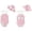 Pink, variant on Toddler Kids Girl Swimsuit Baby Bow Swimwear One Piece Beach Swim Suit with Hat Baby Girl Bathing Suit Solid Spaghetti Sleeveless Pink 6 Months-12 Months