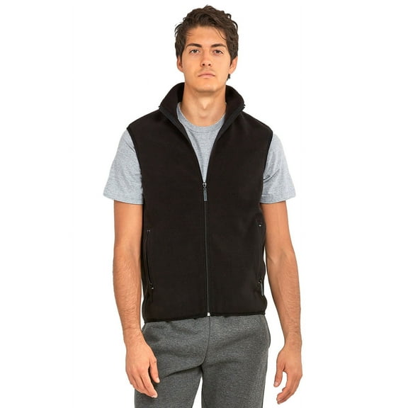 TheLovely Men's Outdoor Sleeveless Polar Soft Fleece Full-Zip Up Vest