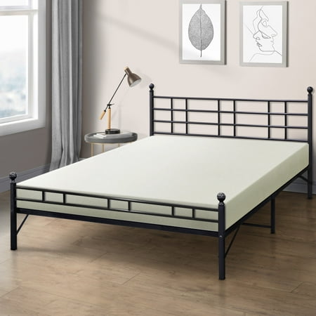 Best Price Mattress 6 Inch Memory Foam Mattress and Easy Set-Up Steel Bed Frame Set, Multiple (Best Price Beds And Mattresses)