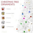 thumbnail image 4 of HOMCOM 6ft Artificial Christmas Tree Home Xmas Holiday Decorations, White, 4 of 10