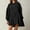 Black, variant on WILLBEST Hoodies Dresses for Women Casual Ruched Knee Length Hoodie Dress Solid Patchwork Long Sleeve Dresses Fall Casual Dresses Clockwork Orange Hoodie