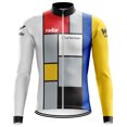 thumbnail image 3 of Jersey de ciclismo retro de manga larga para hombre, de varios estilos, de polar de invierno, para montar en bicicleta, París, Roubaix, Brooklyn, Ford, Faema, Molteni, 3 of 5